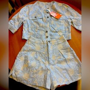 Floral Blue Kids Set
